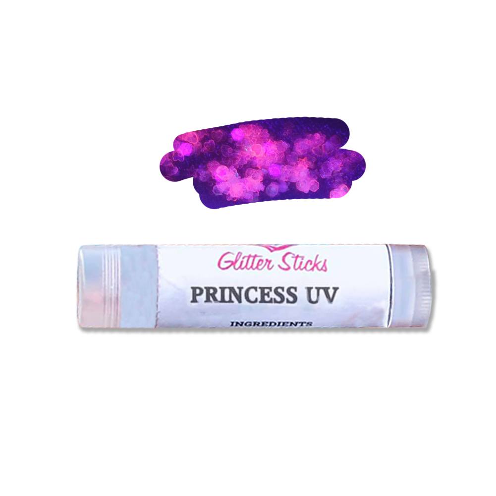 Creative Faces Chunky Glitter Stick - Princess UV