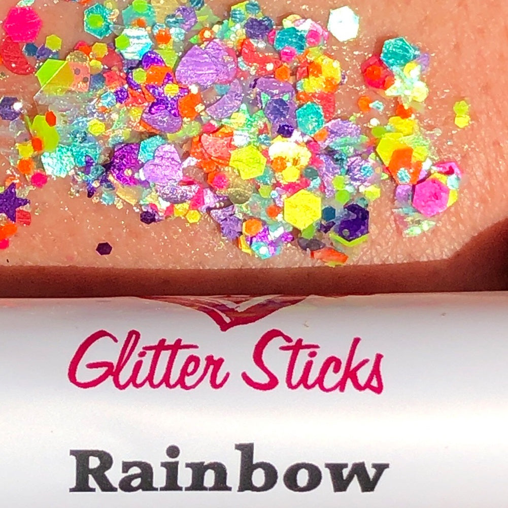 Creative Faces Chunky Glitter Stick - Rainbow