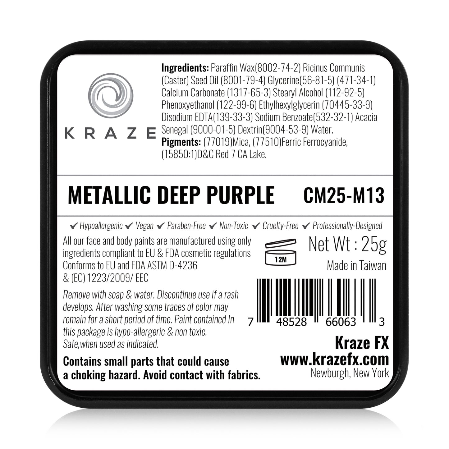 Kraze FX Face & Body Paint - Metallic Deep Purple (25 gm)