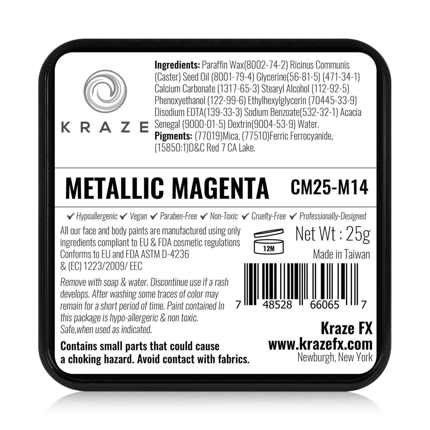 Kraze FX Face & Body Paint - Metallic Magenta (25 gm)