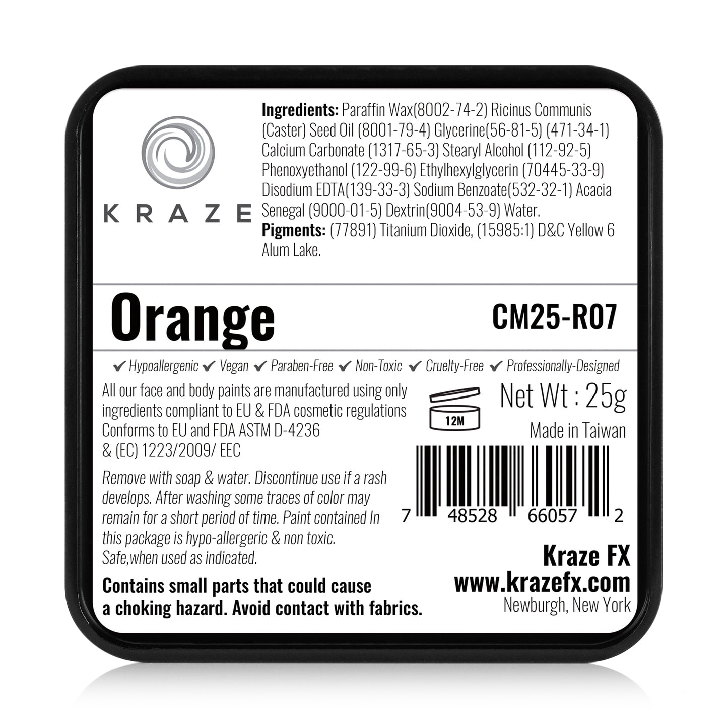 Kraze FX Face & Body Paint - Orange (25 gm)