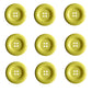 Dill Buttons - 4 Hole - Yellow