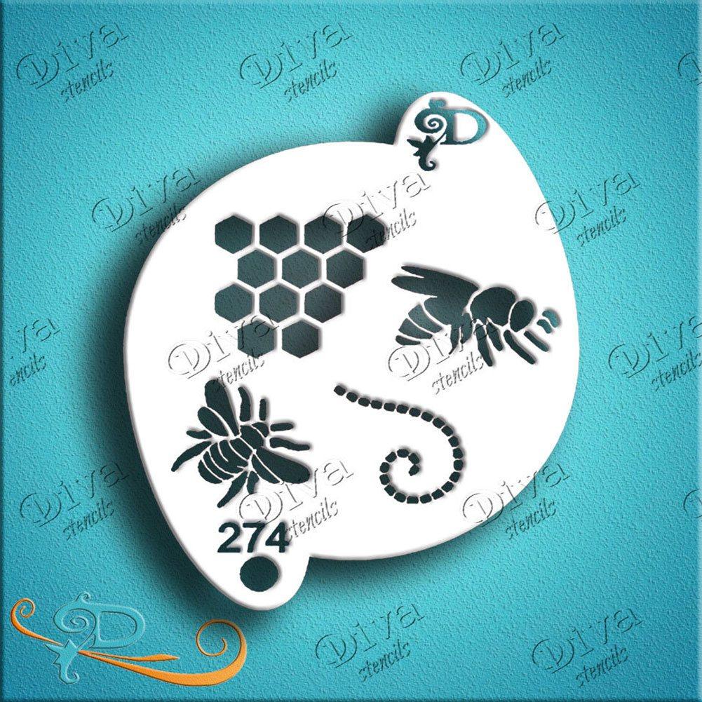 Diva Stencil - Bees with Elements