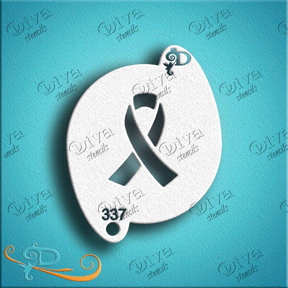 Diva Stencil - Awareness Ribbon
