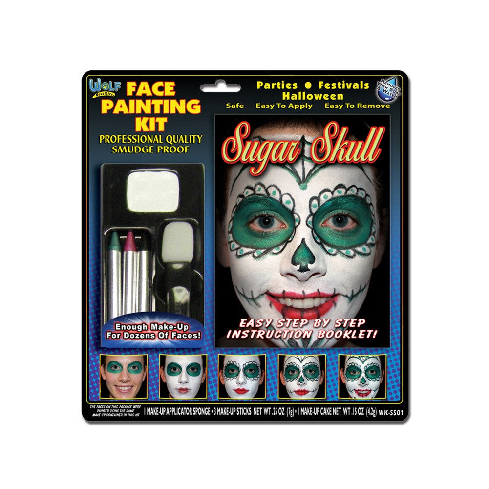 Wolfe Sugar Skull Face Painting Kit