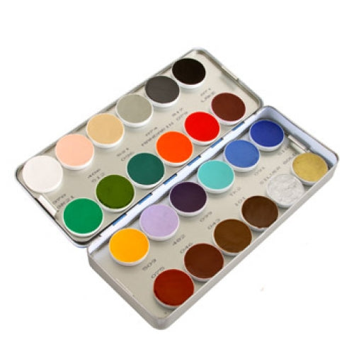 Kryolan Aquacolor Regular Face Paint Palettes (24 Colors)