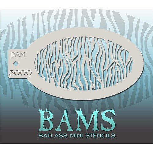 Bad Ass Mini Stencils - Small Zebra (BAM3009)
