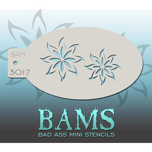 Bad Ass Mini Stencils - Flower Duo (BAM3017)
