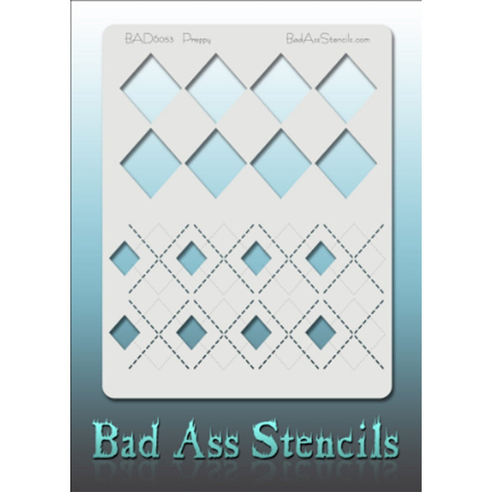 Bad Ass Full Size Stencils - Preppy (BAD6053)