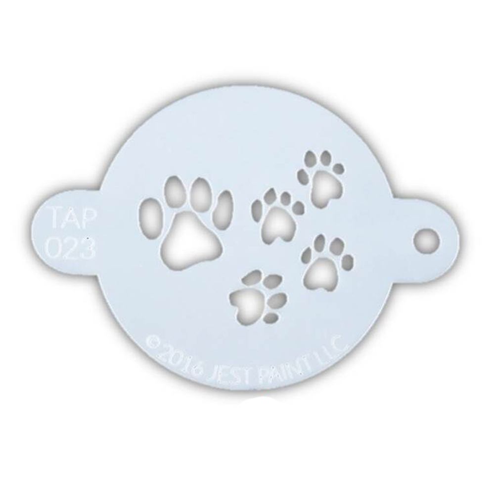 TAP Face Paint Stencil - Paw Prints (023)