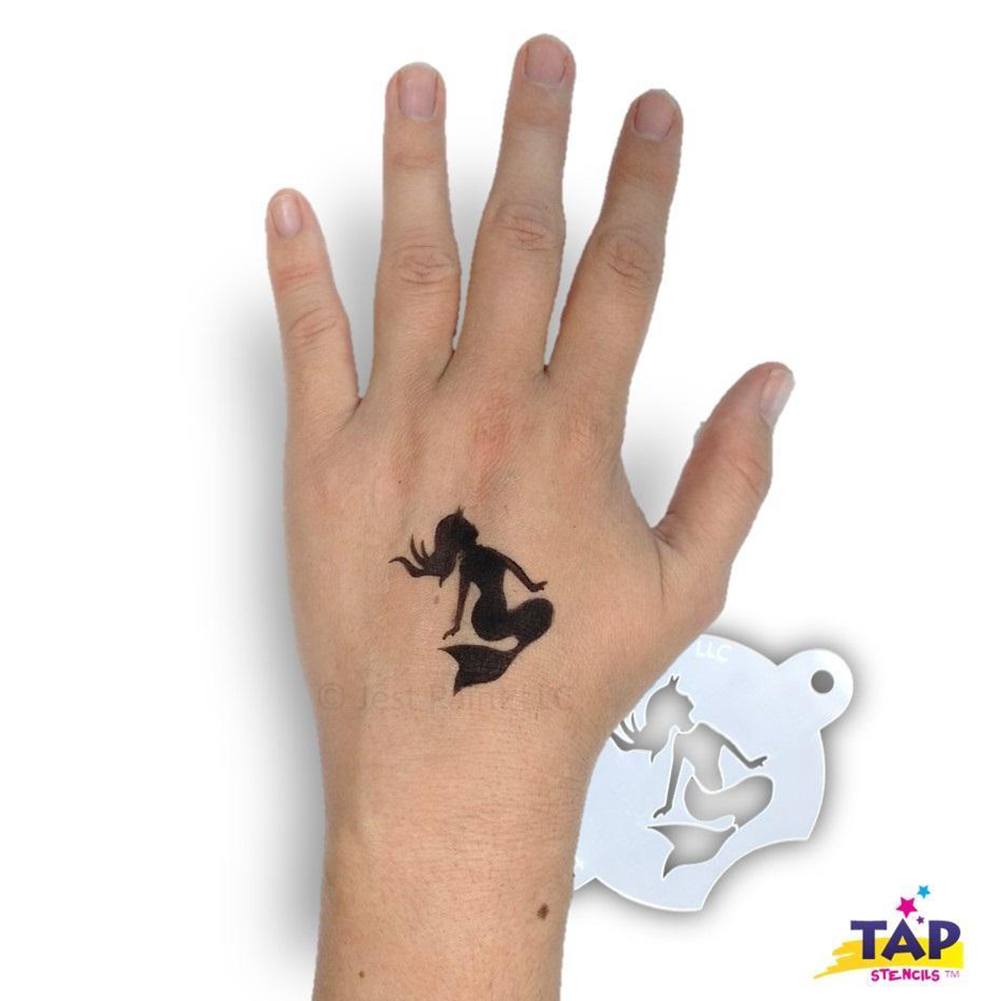 TAP Face Paint Stencil - Sun Bathing Mermaid (094)