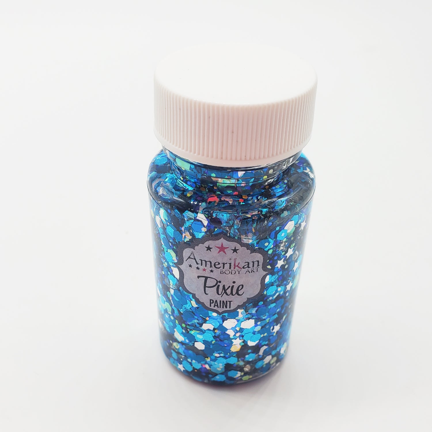 Amerikan Body Art Midnight Blue Pixie Paint Glitter Gel (1.3 Ounce) Face & Body Holographic Chunky Makeup, Christmas, Party, Club, Festivals