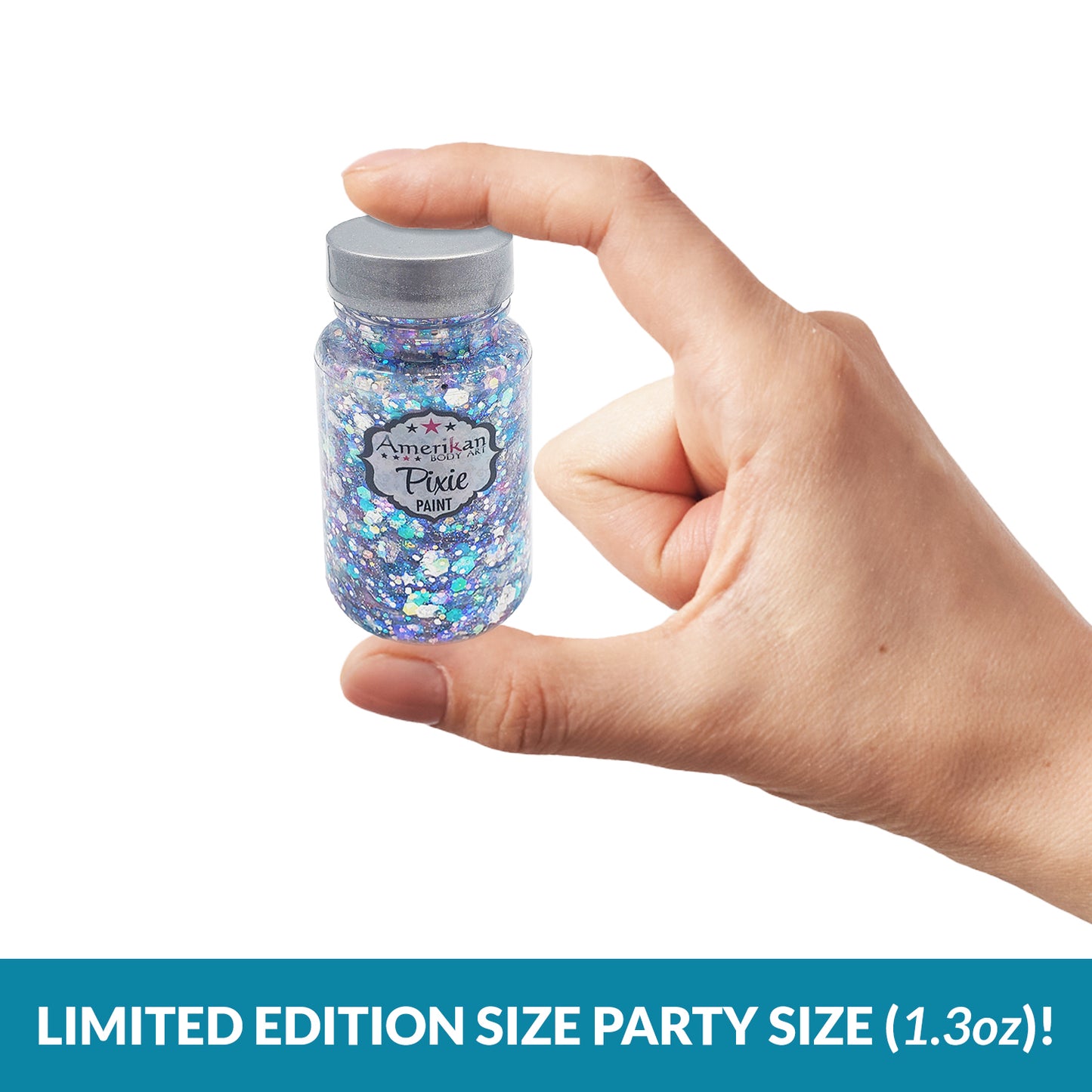 Amerikan Body Art Winter Wonderland Pixie Paint Glitter Gel (Limited Edition 1.3 oz)