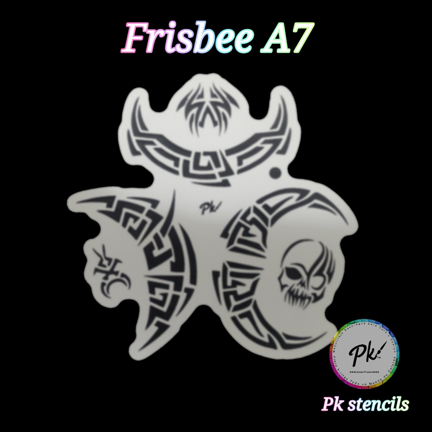 PK Frisbee Stencils - A7 - Tribal
