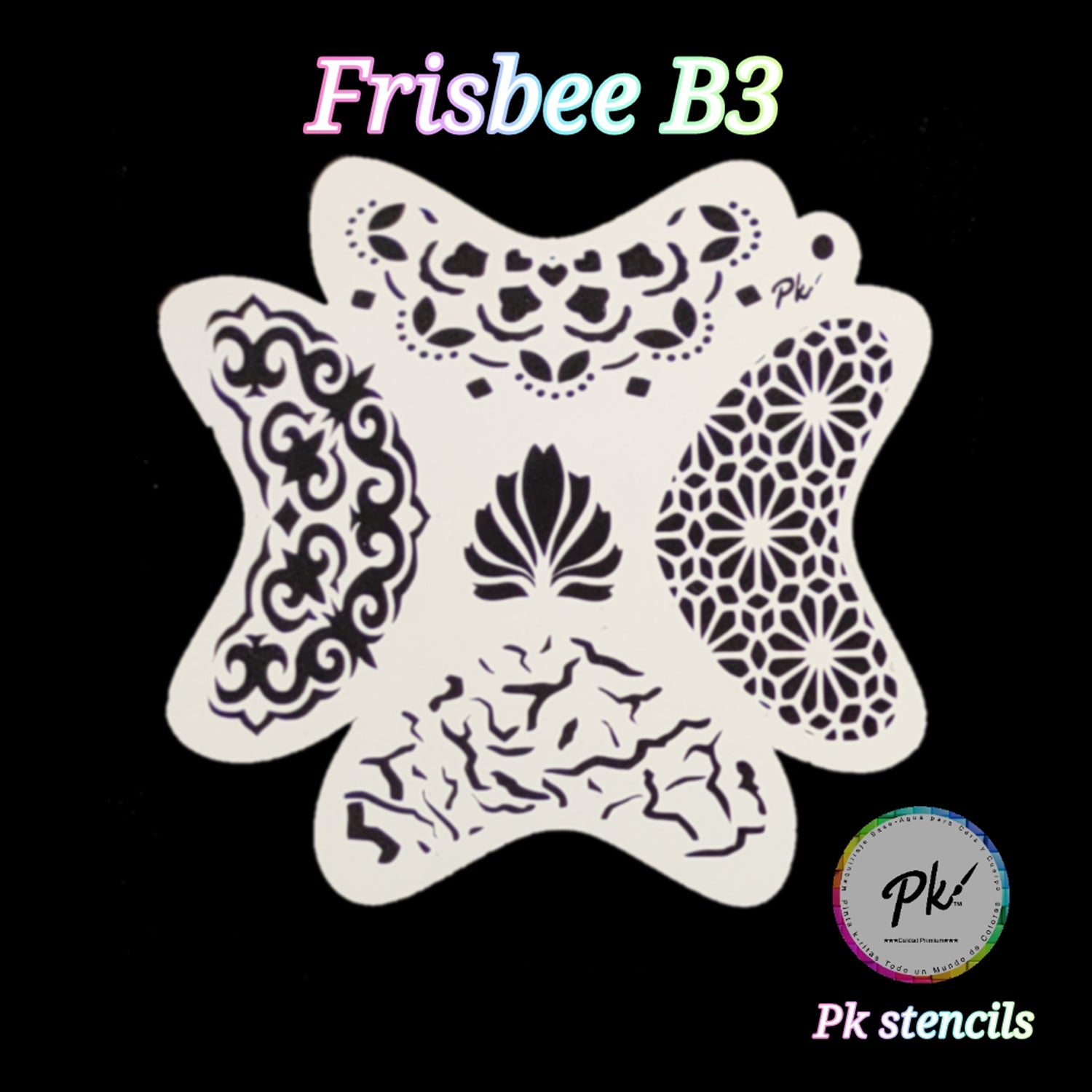 PK Frisbee Stencils - B3 - Textures