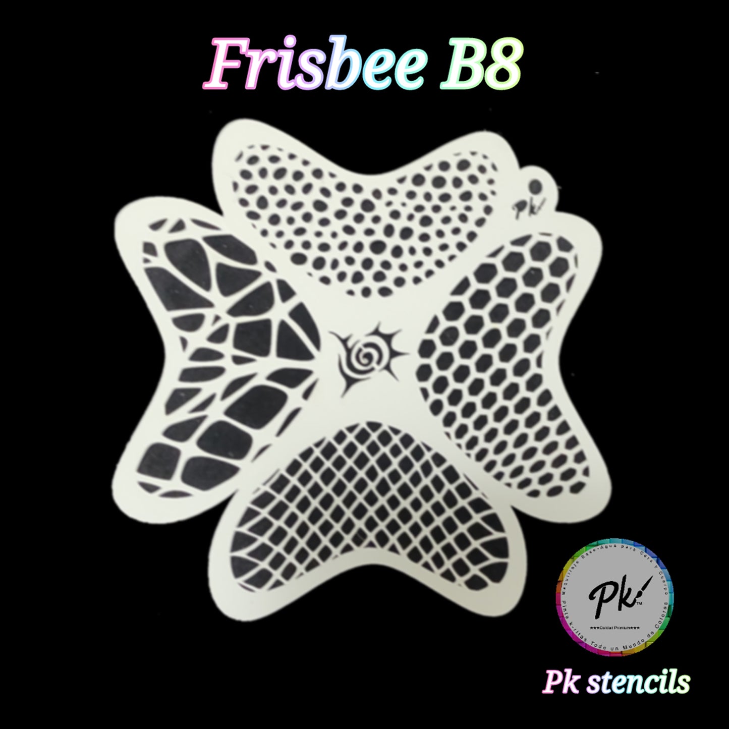 PK Frisbee Stencils - B8 - Net & Scales