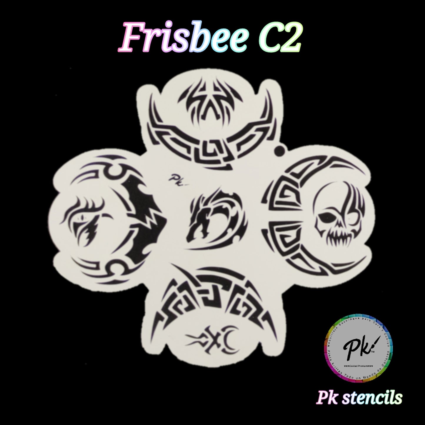 PK Frisbee Stencils - C2 - Tribal