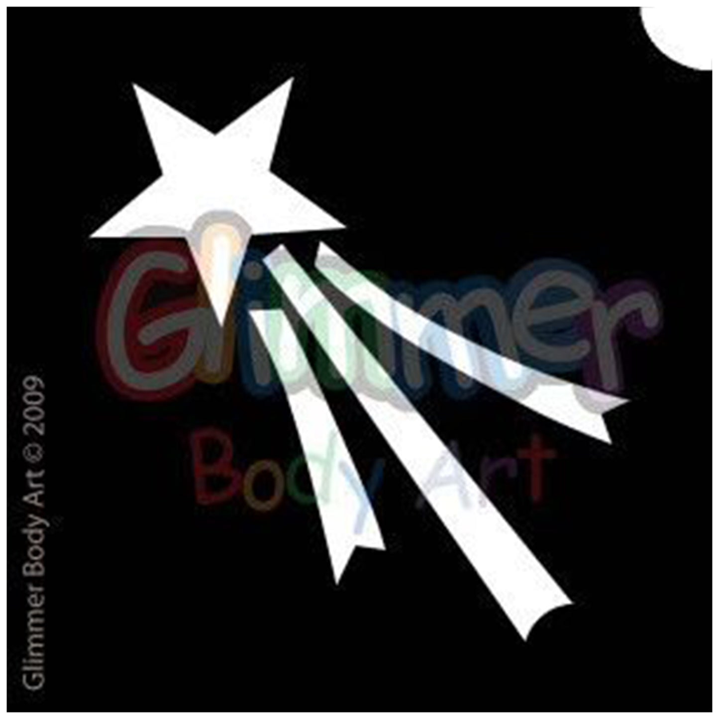 Glimmer Body Art Glitter Tattoo Stencils - Pixie Wand (5/pk)