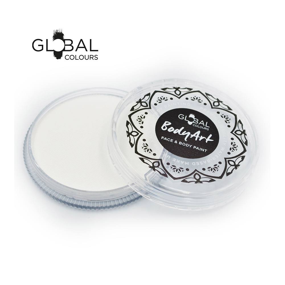 Global Colours White Face Paint -  Neon White (32 gm)