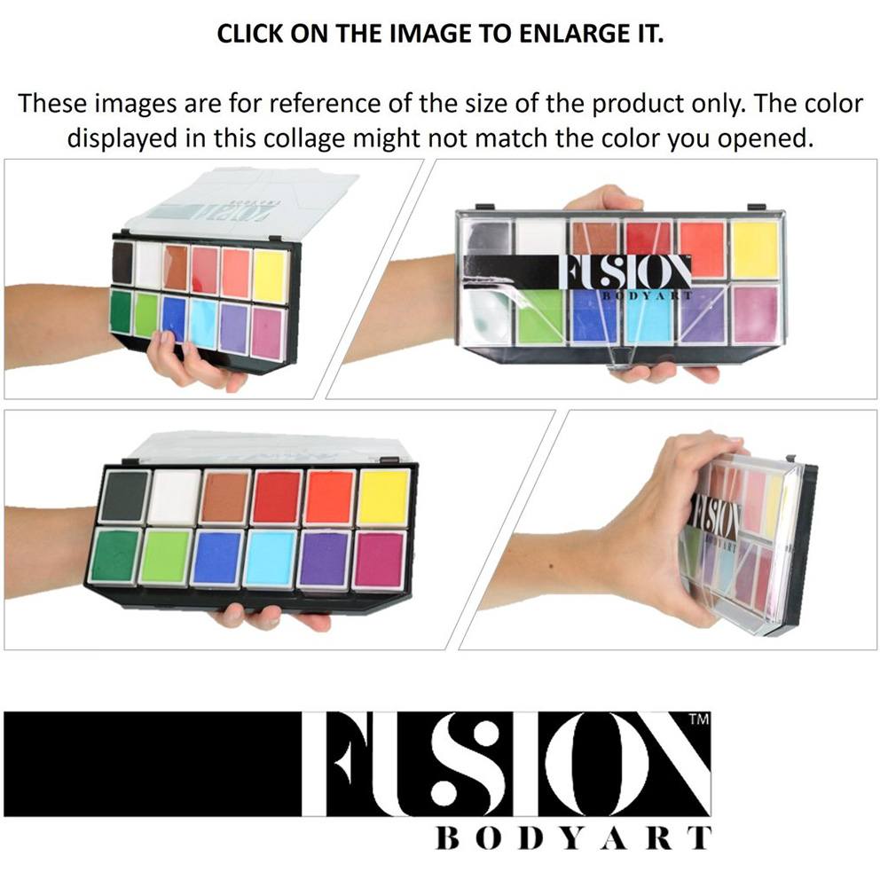 Fusion Body Art Spectrum Palette - Carnival Kit (12 Cakes/10 gm)