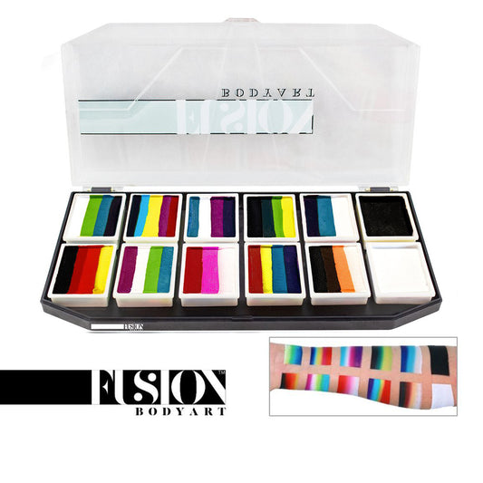 Fusion Body Art Spectrum Palette - Rainbow Explosion (12 Cakes/10 gm)