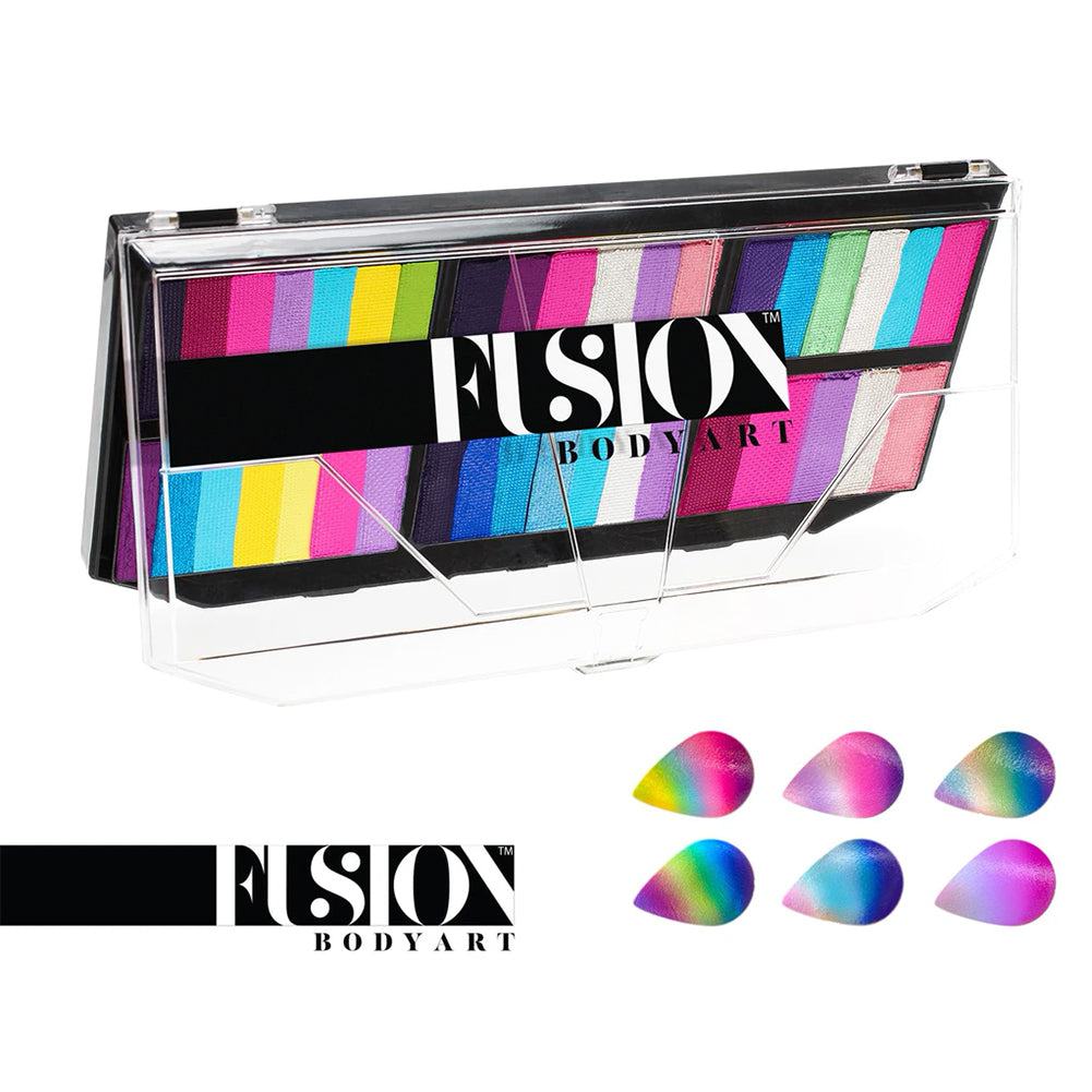 Fusion Body Art & FX Spectrum Palette - Leanne's Happy Pixie Petal Palette (6 Cakes/25 gm)