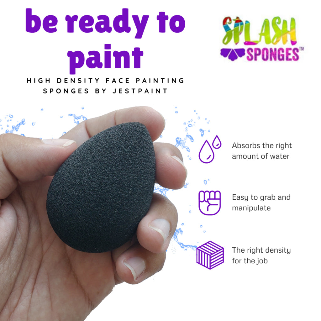 Jest Paint Splash High Density Droplet Face Painting Sponges (6/pack)