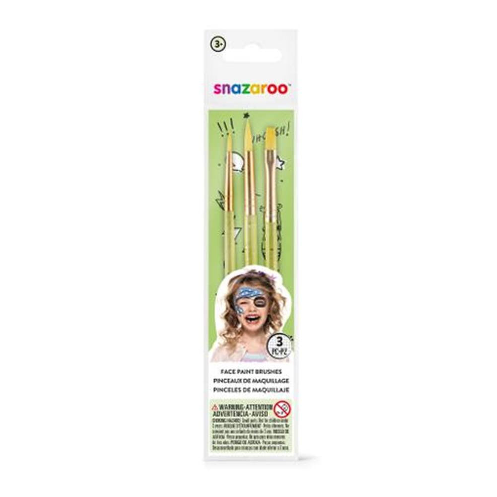 Snazaroo Starter Brush Set - Green (Set of 3)