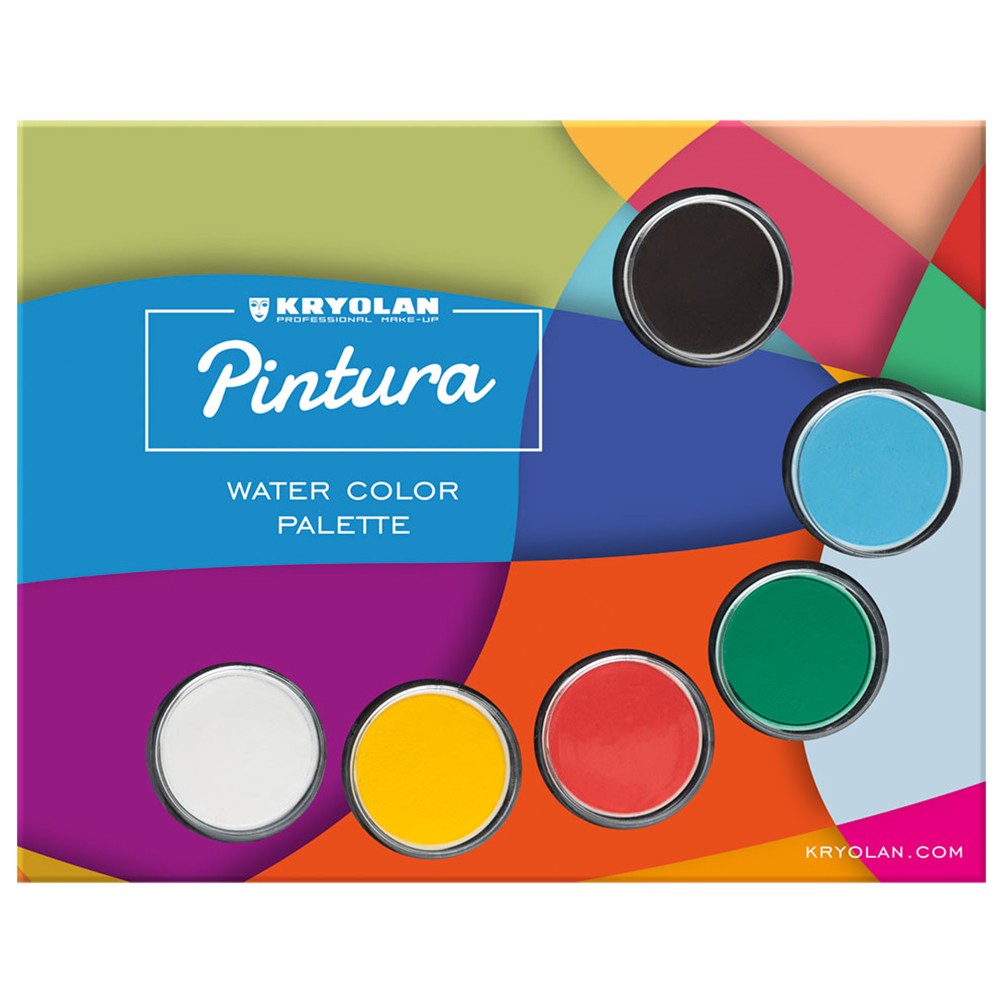 Kryolan Pintura Water Color Palette - 6 Colors