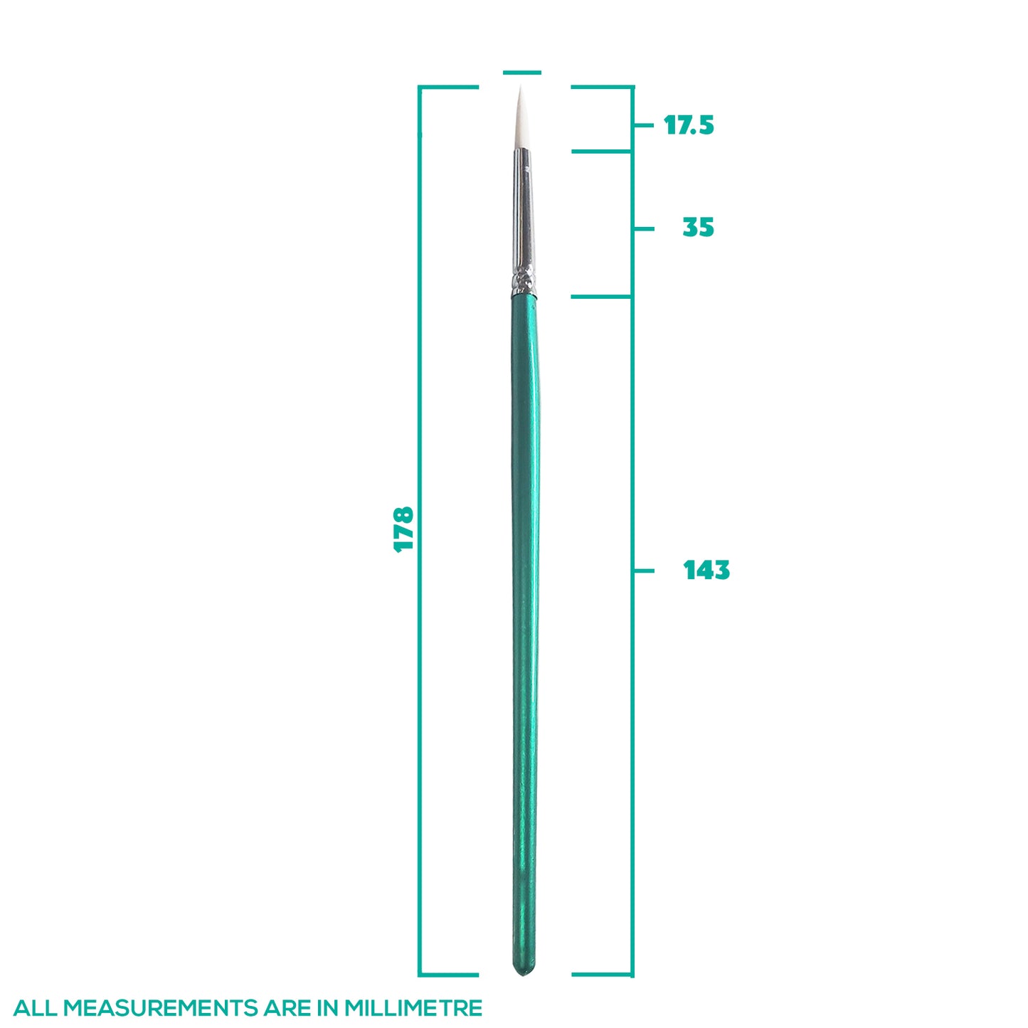 Kraze Face Painting Brush, Round #5