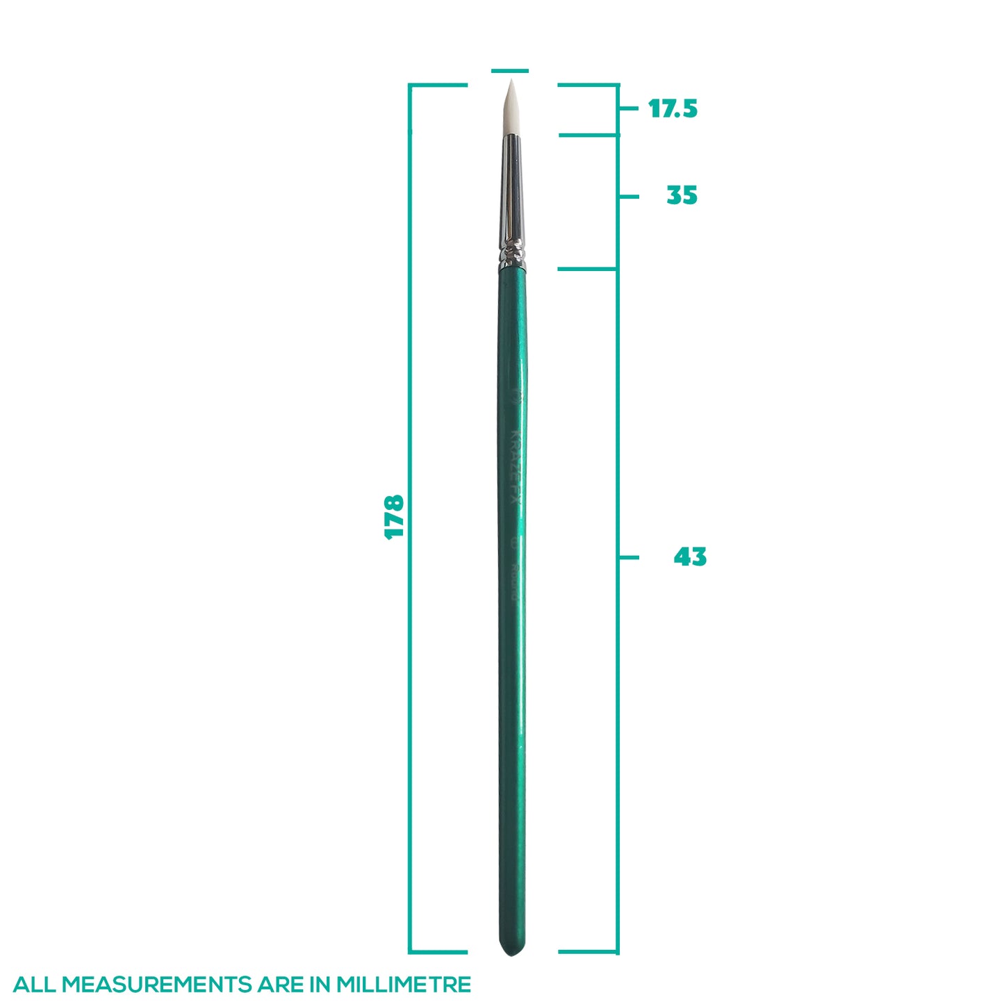 Kraze Face Painting Brush, Round #6