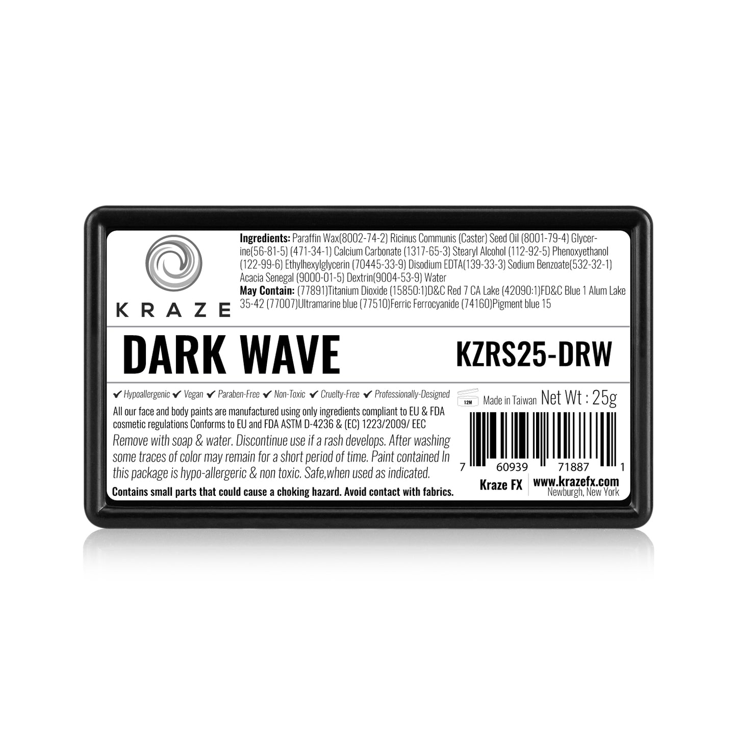 Kraze FX Domed 1 Stroke Cake - Dark Wave (25 gm)