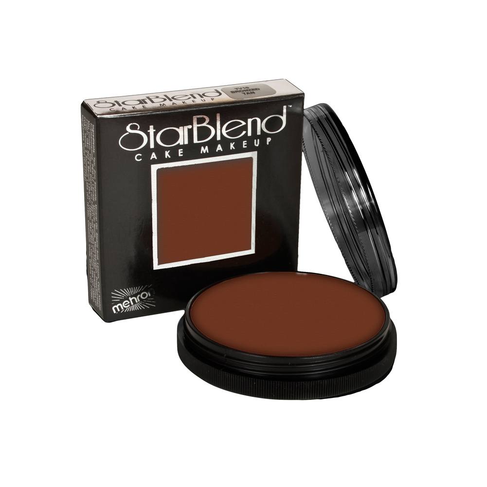 Mehron Brown Starblend Cake Makeup - Sable Brown (2 oz)