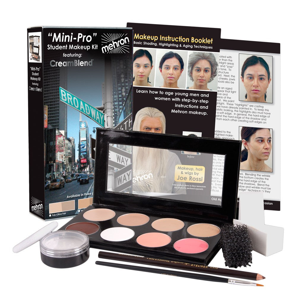 Mehron Mini-Pro Theatrical Kits Fair/Olive Fair