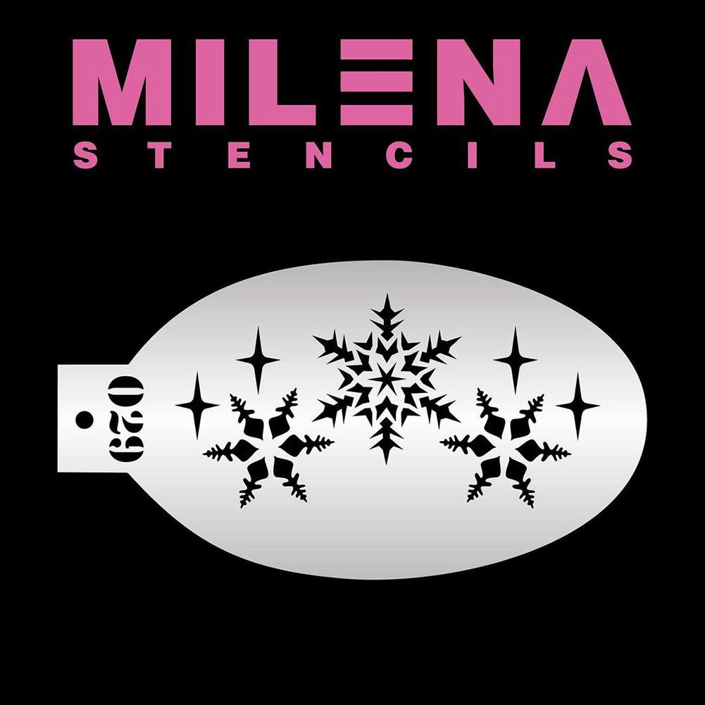 Milena Stencils -  Snowflakes 029