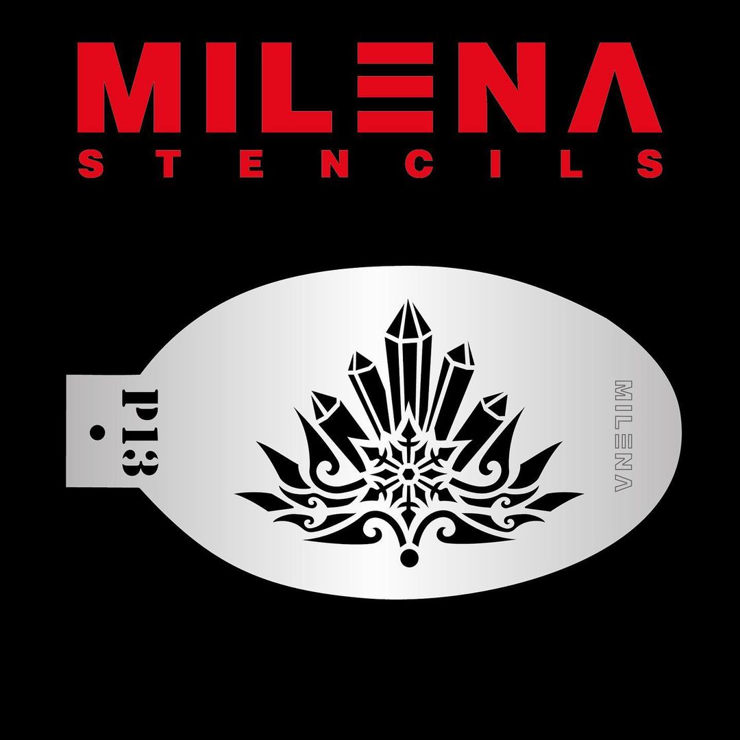 Milena Stencils - Crystal Ice Crown P13