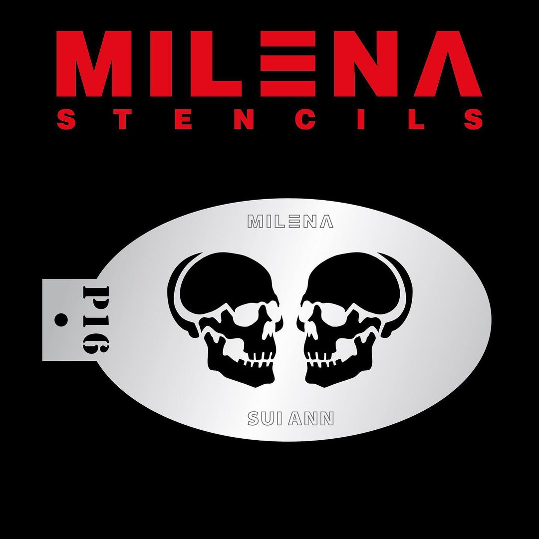 Milena Stencils -  Skulls P16