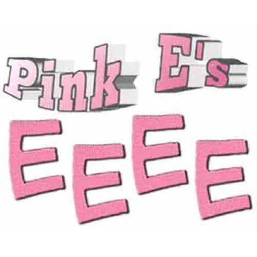 Foam Letters - Pink E's (50/Bag)