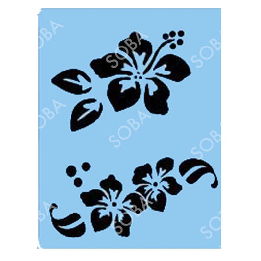 SOBA Quick EZ Stencil - Hibiscus