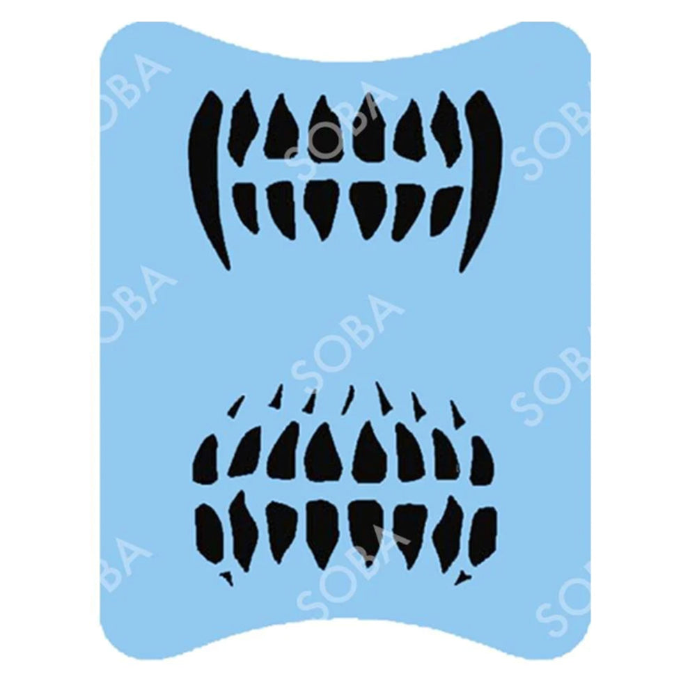 SOBA Quick EZ Stencil - Teeth | ClownAntics.com