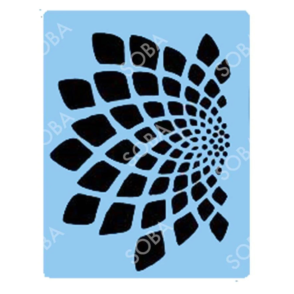 SOBA Quick EZ Stencil - Flower Illusion