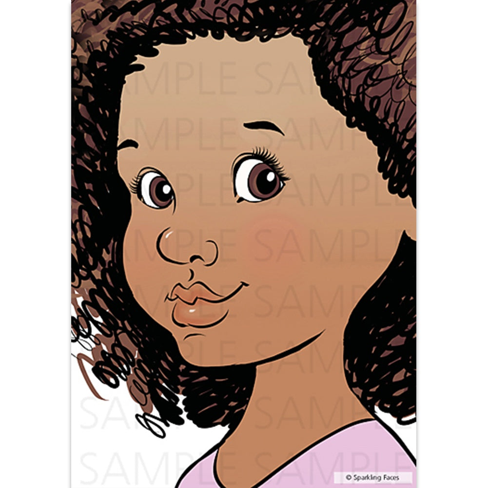 Sparkling Faces Face Painting Practice Board - Isabelle (Right Handed)