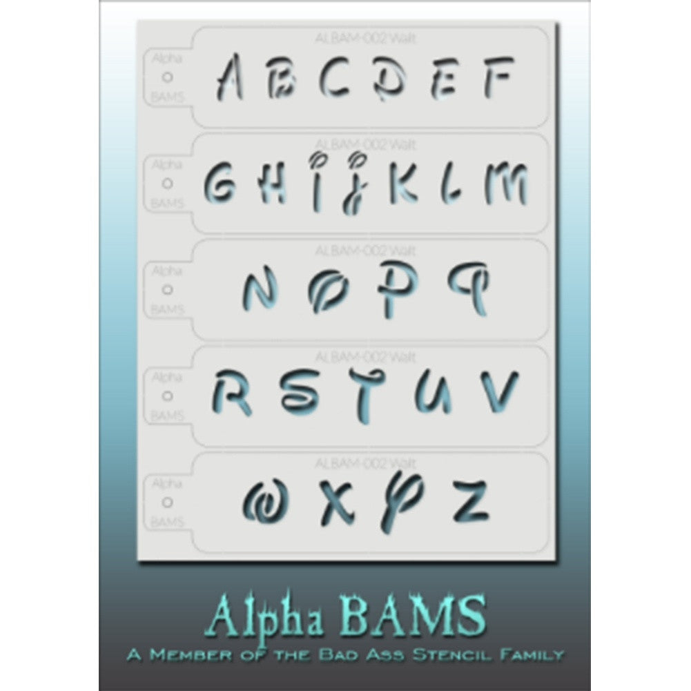 BAM Alpha Stencils - Walt (ALBAM 002)
