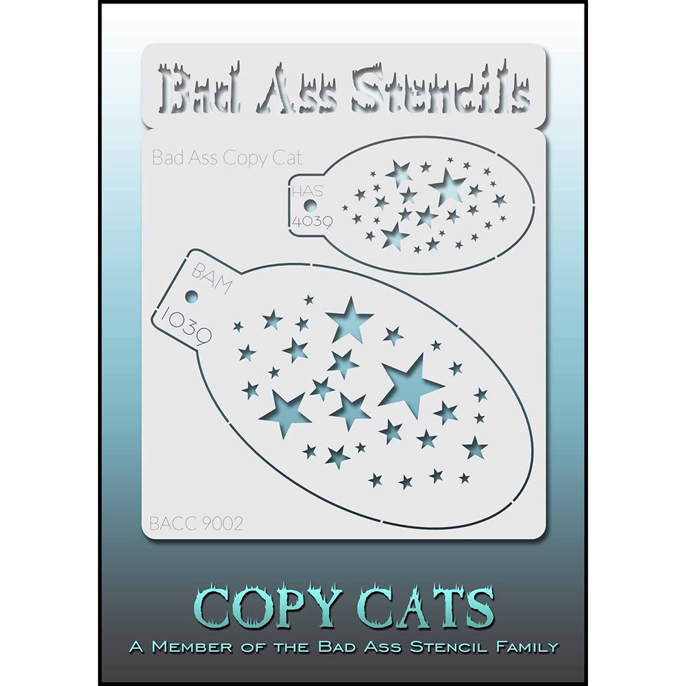 Bad Ass Copy Cat Stencils - Scattered Stars (9002)