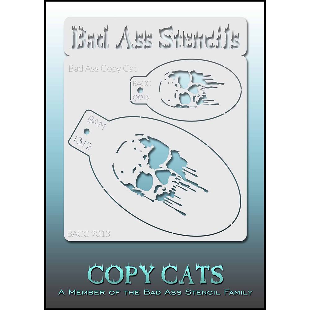 Bad Ass Copy Cat Stencils -  Skull (9013)
