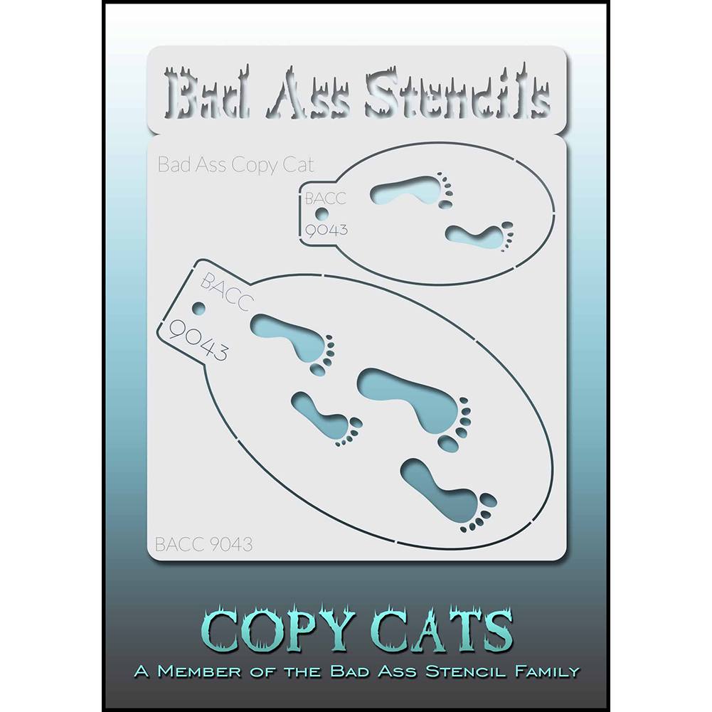Bad Ass Copy Cat Stencils - Footprints (9043)