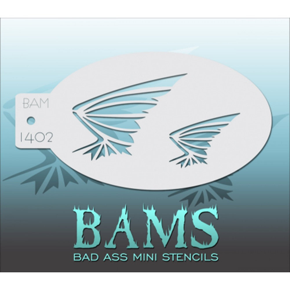 Bad Ass Mini Stencils - Bat Wings (BAM 1402)