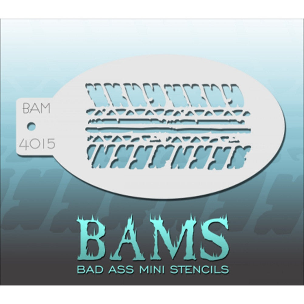Bad Ass Mini Stencils - Tired Tread (BAM 4015)