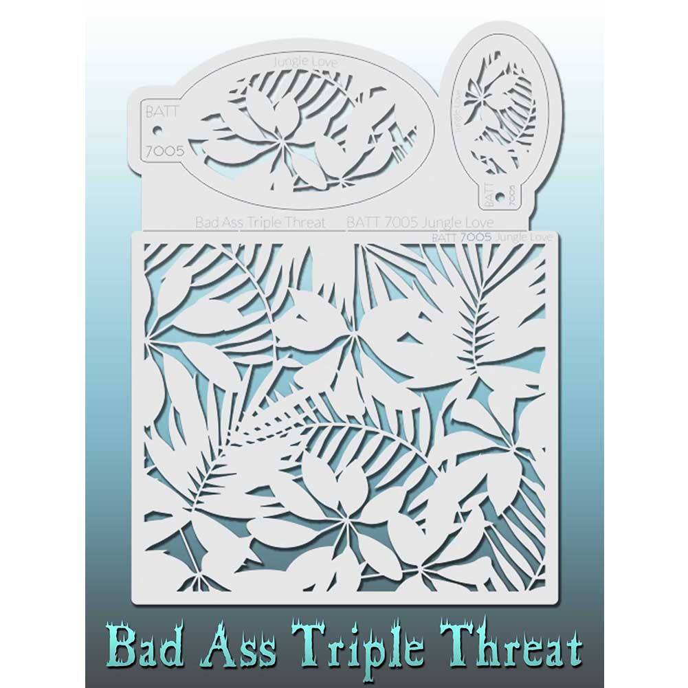 Bad Ass Triple Threat Stencils - Jungle Love (7005)