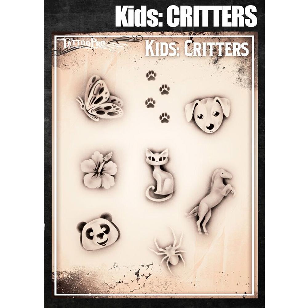 Tattoo Pro Stencils Kids Series - Critters